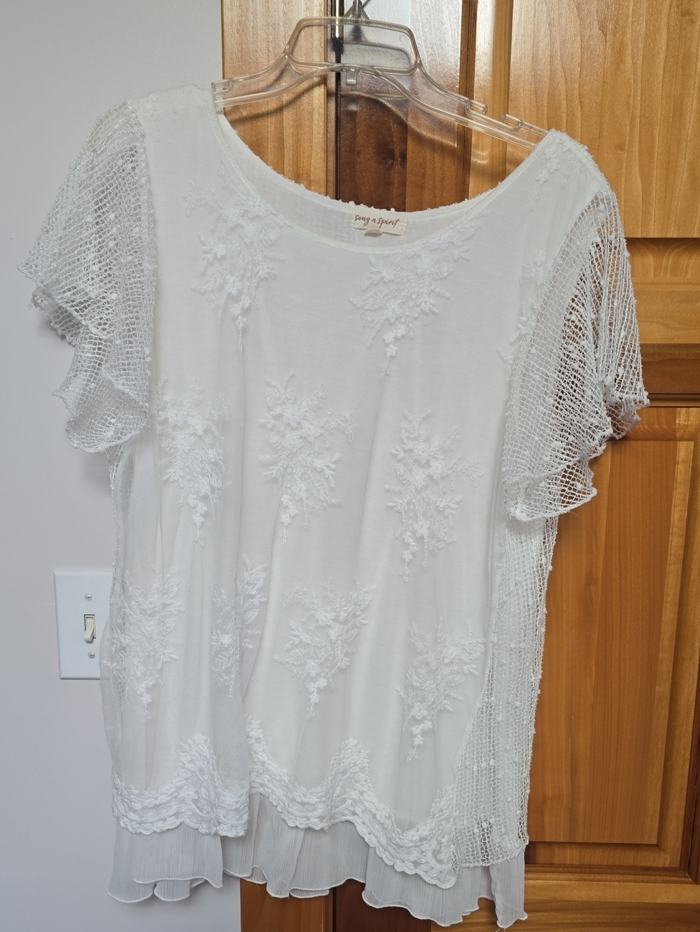 White Embroidery Top